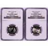 Image 1 : Lot of (2) 2002-S Proof Clad State Quarter Coins NGC PF69 Ultra Cameo