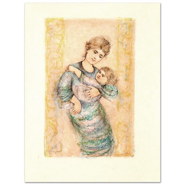 Hibel (1917-2014) "Fair Alice And Baby" Limited Edition Lithograph On Rice Paper