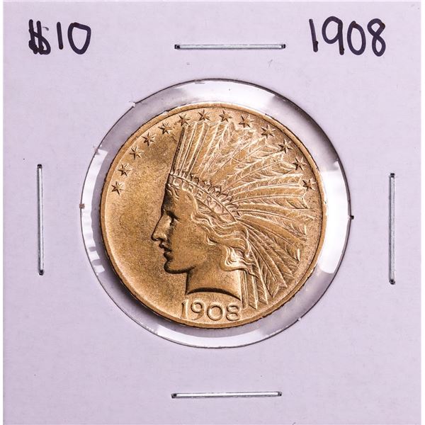 1908 $10 Indian Head Eagle Gold Coin