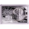 Image 1 : 1986 $1 American Silver Eagle Coin & 2oz Silver Bar Set