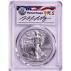 Image 1 : 2021-(P) Ty.1 $1 American Silver Eagle Coin PCGS MS69 Reagan Signature First Day Issue