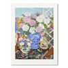 Image 1 : John Powell "Peonies" Limited Edition Serigraph On Paper