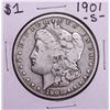 Image 1 : 1901-S $1 Morgan Silver Dollar Coin
