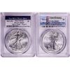 Image 1 : Lot of 2021-(S) & (W) Type 2 $1 American Silver Eagle Coins PCGS MS69 First Strike