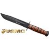Image 1 : USMC 7" BOWIE BLADE W/ LEATHER SHEATH