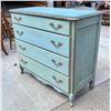 Image 2 : VINTAGE DRESSER REDONE IN CRACKLED BLUE