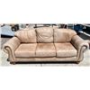 Image 1 : FULL SIZE LEATHER SOFA