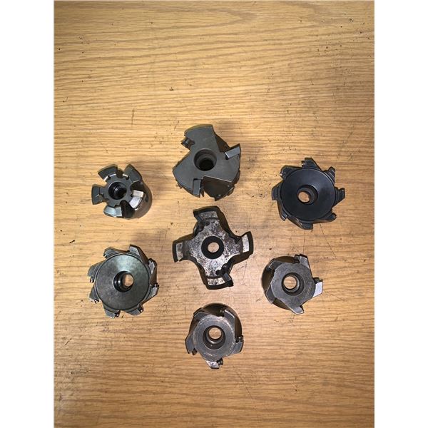 Lot of (7) Face Mill Cutters