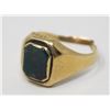 Image 1 : 10K GOLD MEN'S RING W STONE CUT SHANK AS IS
