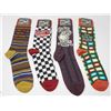 Image 1 : LOT OF 4 ASSORTED MENS FUN SOCKS