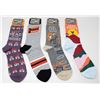 Image 1 : LOT OF 4 ASSORTED MENS FUN SOCKS