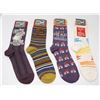 Image 1 : LOT OF 4 ASSORTED MENS FUN SOCKS