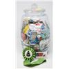 Image 1 : LARGE GENERAL STORE JAR FULL OF PIN-BACK