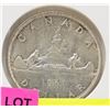 Image 1 : 1961 SILVER CANADIAN $1 COIN