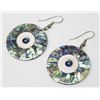 Image 1 : ABALONE CIRCULAR EARRINGS