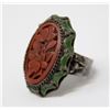 Image 2 : ANTIQUE CHINESE CARVED RING ADJUSTABLE