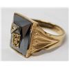 Image 2 : 6G 10K GOLD SIGNET RING MENS