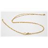 Image 1 : 14K GOLD SINGAPORE NECKLACE 18IN