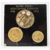 Image 1 : 24K GOLD PLATED 76 CENTENNIAL COIN SET