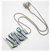 Image 1 : TIERED ABALONE PENDANT W CHAIN