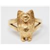 Image 1 : 14K 13G GOLD DOG RING APPRAISED $2600