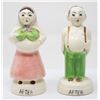 Image 2 : VINTAGE BRIDE & GROOM SALT & PEPPER SHAKERS