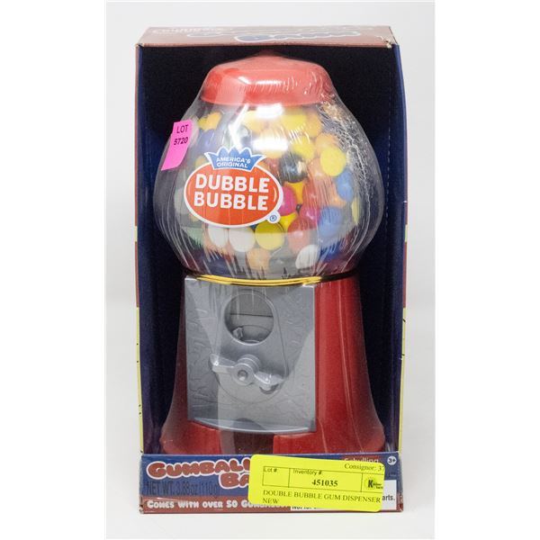 DOUBLE BUBBLE GUM DISPENSER NEW