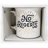 NO REGERTS COFFEE MUG NEW IN BOX