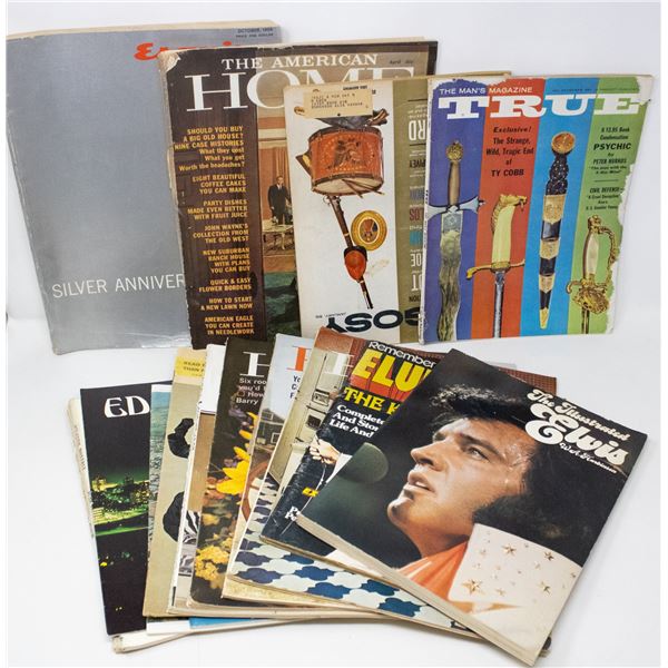 LOT OF ASSORTED ELVIS AND OTHER MAGAZINES