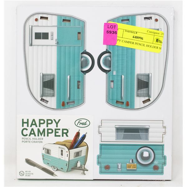 HAPPY CAMPER PENCIL HOLDER SET