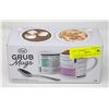 Image 1 : GRUB MUGS MICROWAVE RECIPE MUG IN BOX