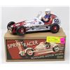 Image 1 : WIND UP TIN SPRINT CAR RACER  IN BOX