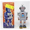 Image 1 : SPARKLING MIKE WALKING TIN ROBOT