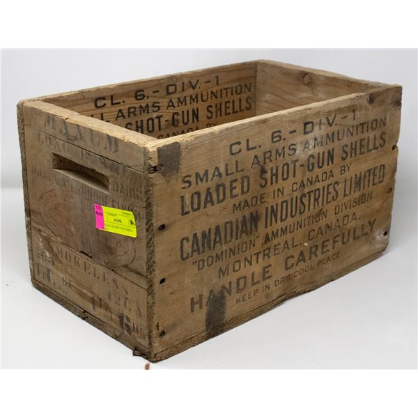 ANTIQUE CIL SHOT GUN SHELL CRATE