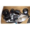 Image 1 : LOT ASSORTED VINTAGE CAMERA LENSES ETC.