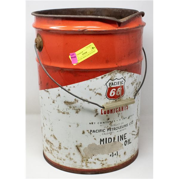 PACIFIC 66 LARGE GAS STATION CAN