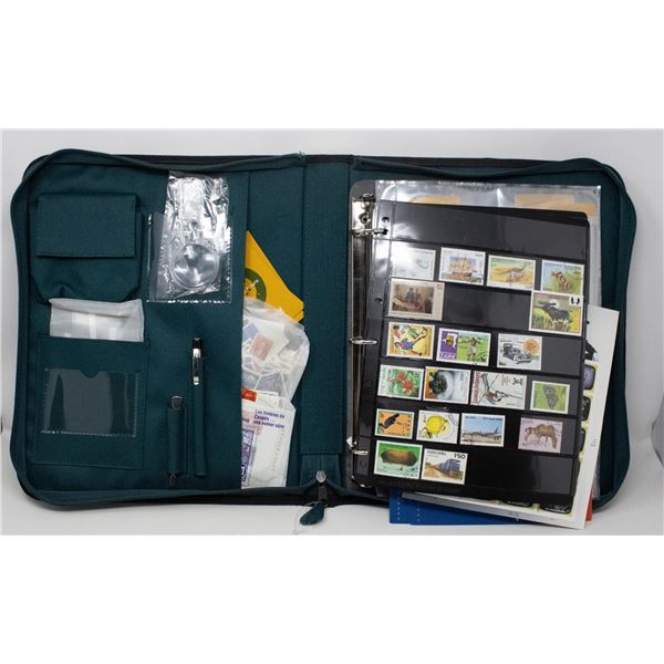 BINDER PACKED FULL OF COLLECTOR STAMPS ASSORTED