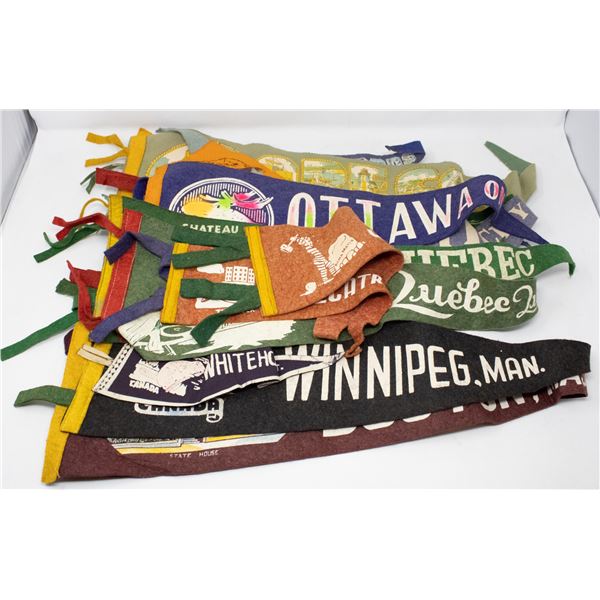 ASSORTED ANTIQUE PENNANTS