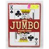 Image 1 : JUMBO NOVELTY PLAYING CARDS NEW IN PACKAGE