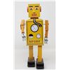 Image 1 : YELLOW TIN WIND UP ROBOT