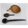 Image 1 : Native American Indian Wood Bowl and Spoons