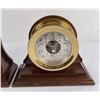 Image 3 : Brass Cheslea Quartz Clock Barometer Bookend Set