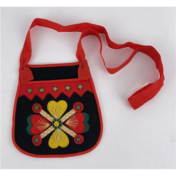 Kjolsack Swedish Folk Felt Purse Bag