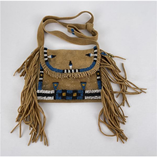 Montana Indian Made Beaded Medicine Bag Pouch