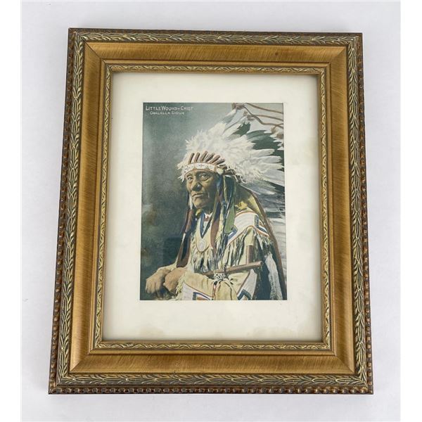 Chief Little Wound Sioux Indian Print Rinehart
