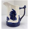 Image 1 : Old Sleepy Eye Blue and White Pottery Pitcher