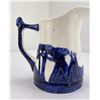 Image 3 : Old Sleepy Eye Blue and White Pottery Pitcher
