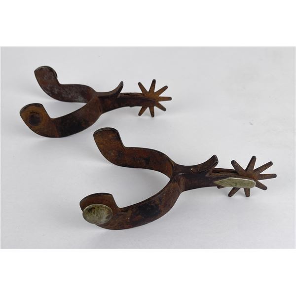 Antique Kelly Bros Silver Mounted Cowboy Spurs