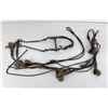 Image 1 : Antique Cowboy Braided Leather Headstall and Bit