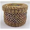 Image 3 : Native American Indian Beaded Pine Needle Basket